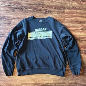 Jordan Black Crewneck Volleyball Sweater